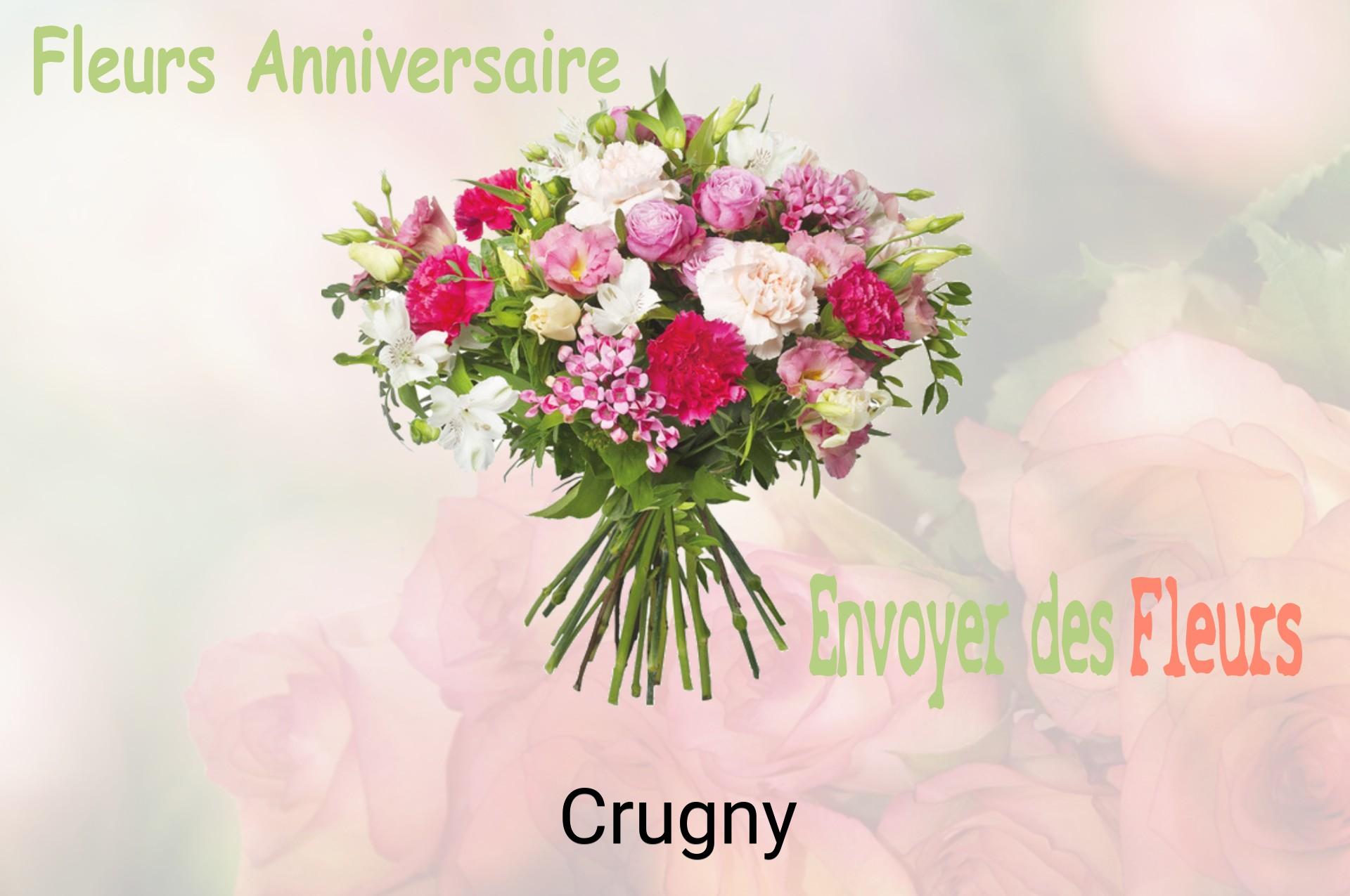 Bouquet de fleurs d’anniversaire livré à Crugny