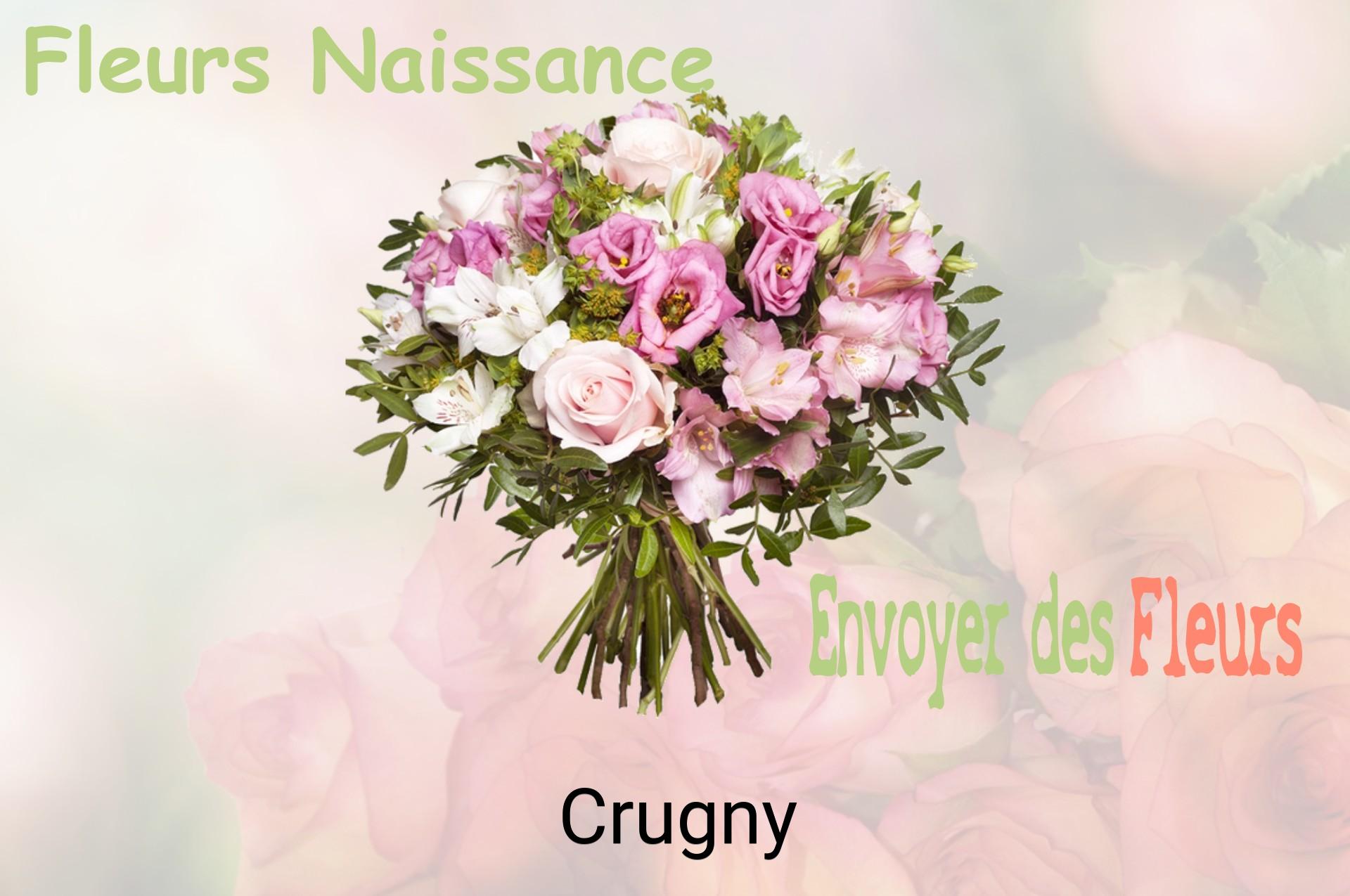 Bouquet de fleurs de naissance livré à Crugny
